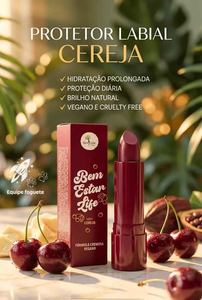 HIDRATANTE PROTETOR LABIAL - CEREJA - 3G